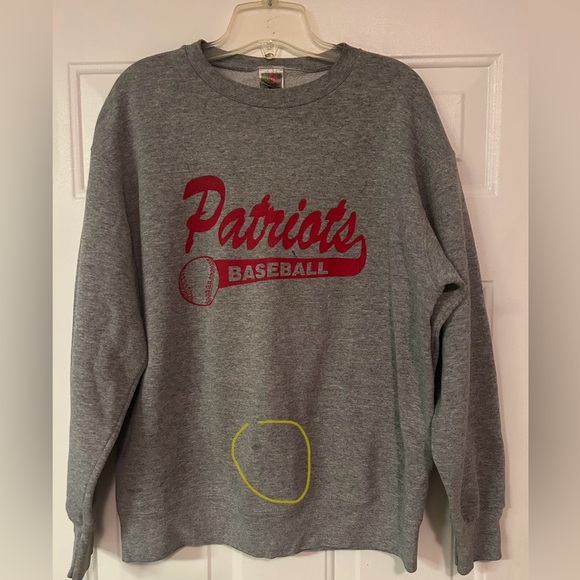 Patriots Baseball Vintage 1990’s Size L Sweatshirt - Picture 10 of 11